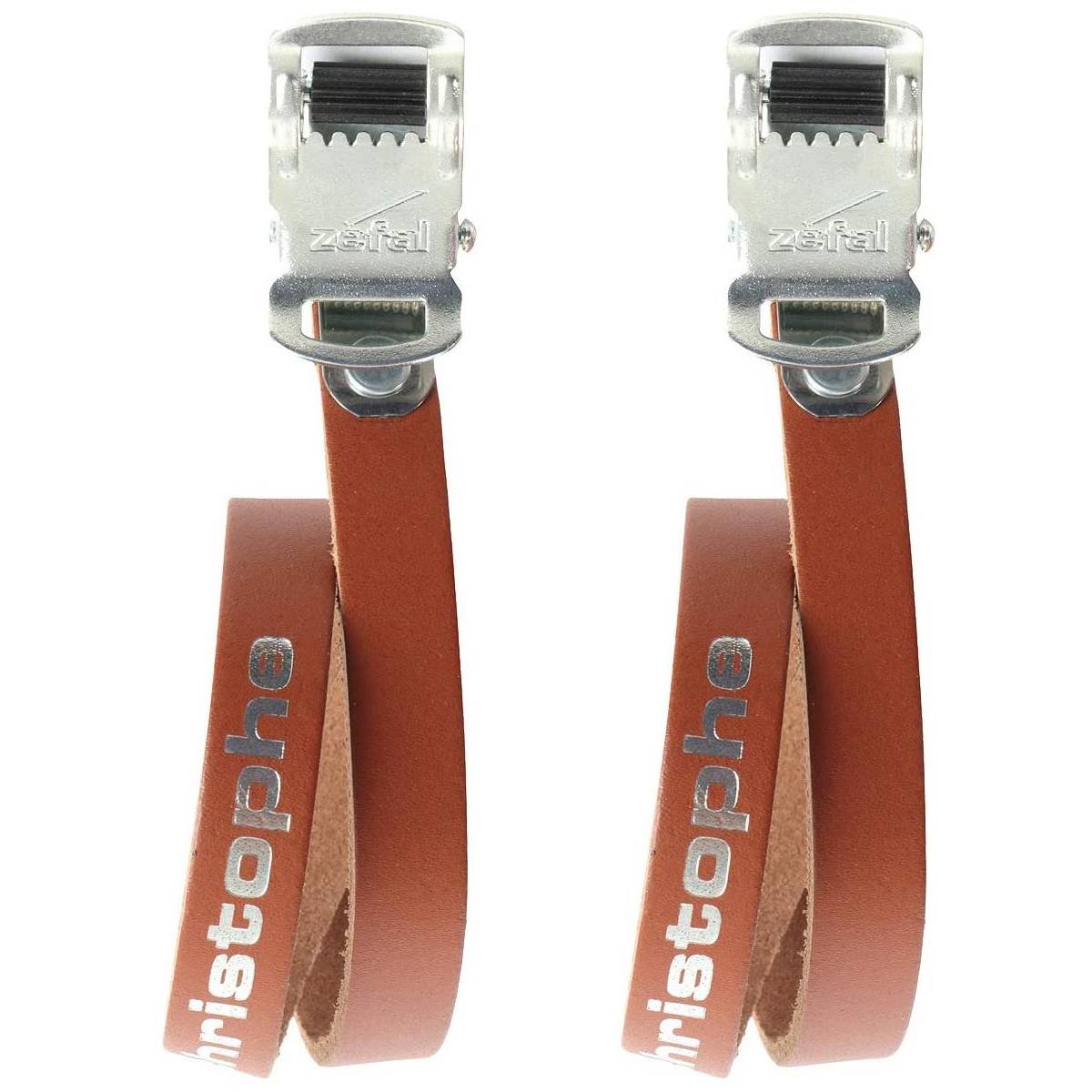 Zéfal 5161F Christophe Pedalriemen 516, 370mm, Leder, braun (1 Paar)