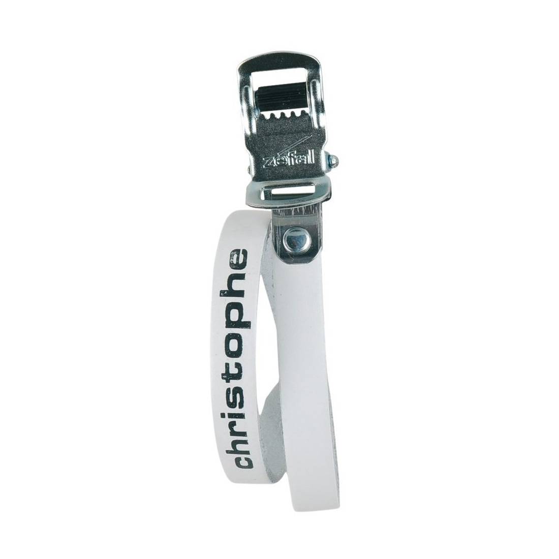 Zéfal 5161B Christophe Pedalriemen 516, 370mm, Leder, weiß (1 Paar)