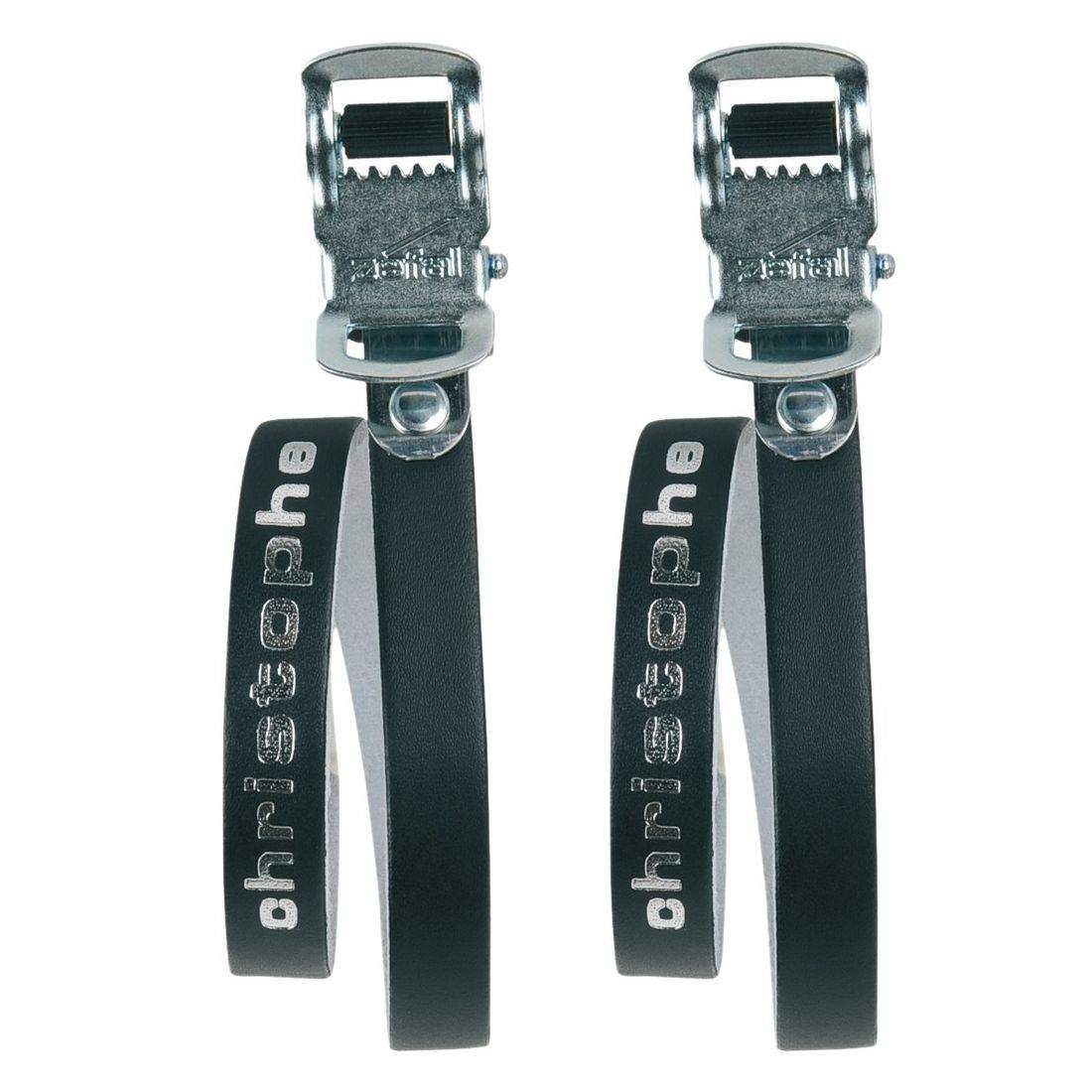 Zéfal 5161A Christophe Pedalriemen 516, 370mm, Leder, schwarz (1 Paar)