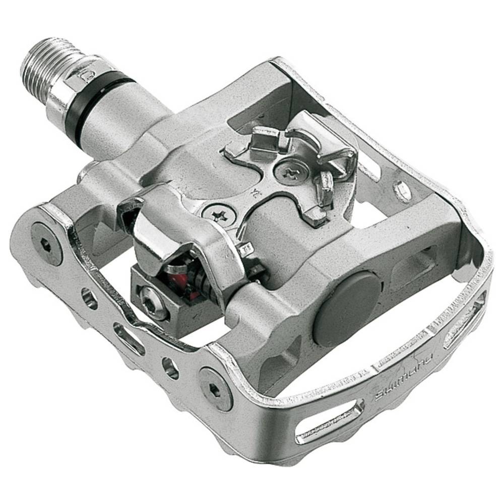 SHIMANO PD-M324 SPD-Klickpedale, einseitig, 9/16", Bärentatze-System, silber (1 Paar)