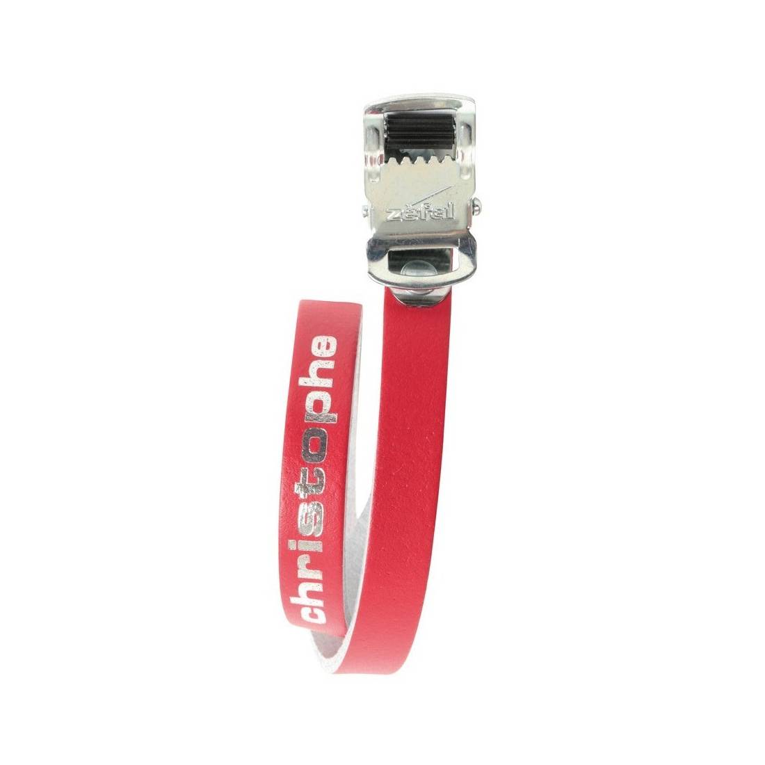 Zéfal 5161E Christophe Pedalriemen 516, 370mm, Leder, rot (1 Paar)