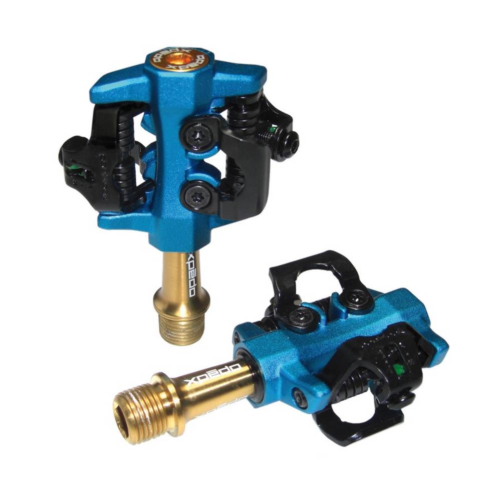 XPEDO XMF-10AT black/blue Pedal Clipless CXR Ti blau/gold 9/16" XMF-10AT, blau/gold (1 Paar)