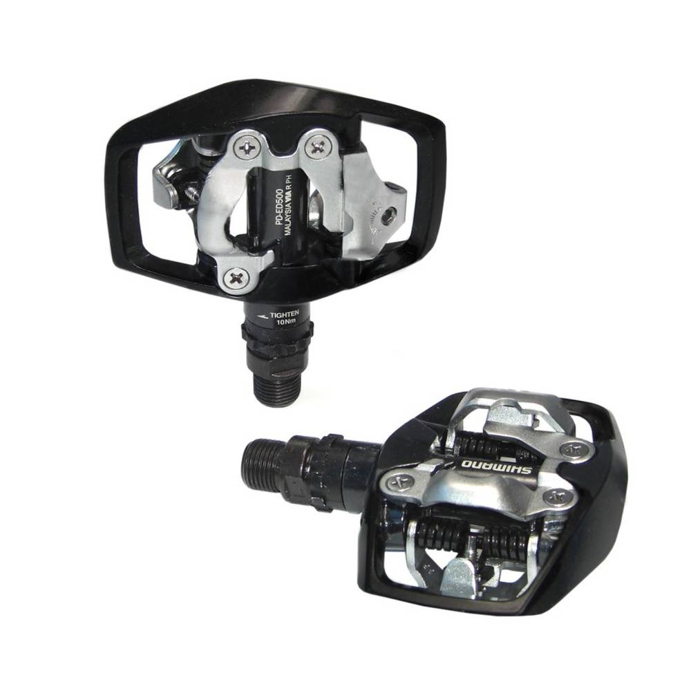 SHIMANO PD-ED500 SPD Pedal 9/16" ohne Reflektor, schwarz (1 Paar)