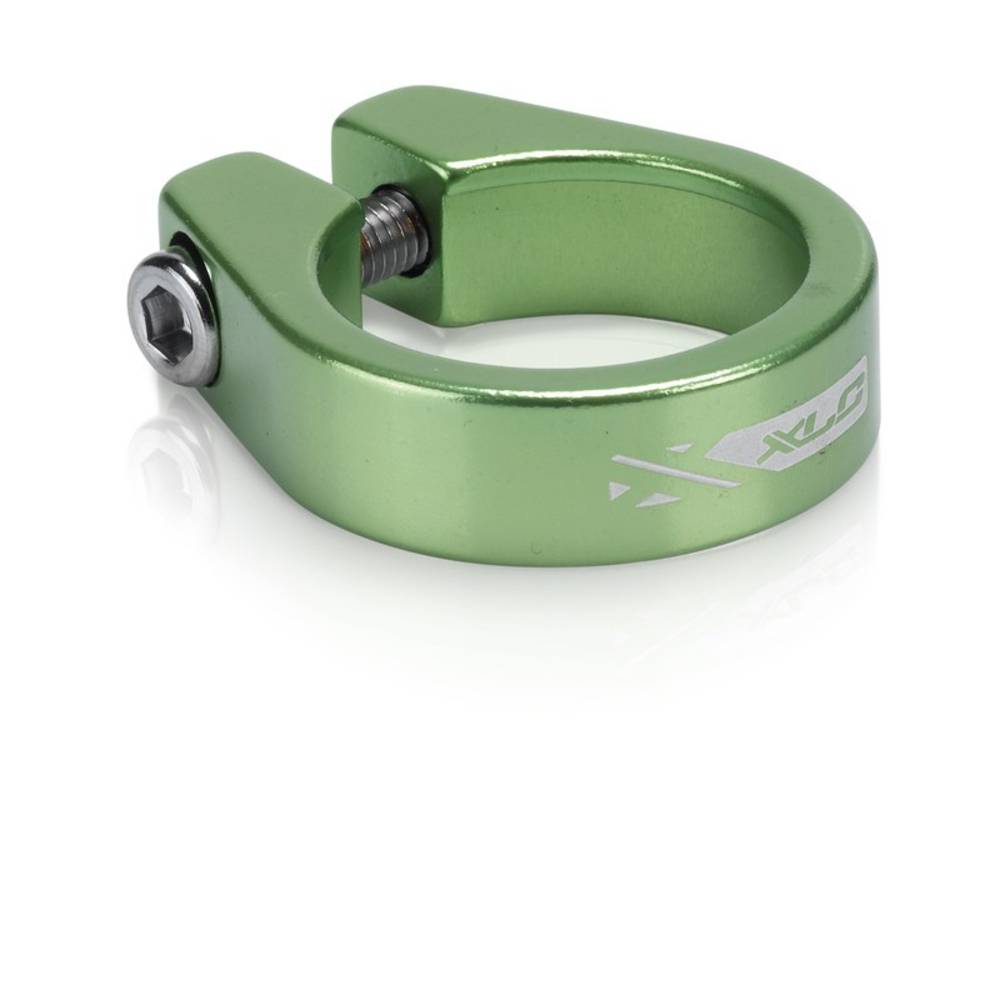 XLC PC-B05 Sattelstütz-Klemmring Ø 34,9mm, Alu, mit Innensechskant, lime green