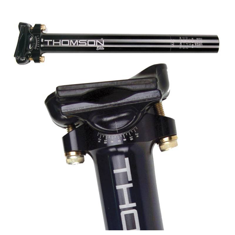 THOMSON SP-E101 black Patentsattelstütze Elite Ø 27,2mm, 330mm, 241g, schwarz