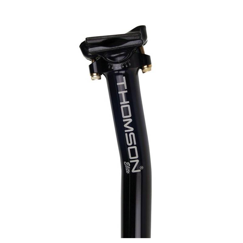 THOMSON SP-E101SB black Patentsattelstütze Elite, Ø 27,2 mm, 330 mm,16 mm Versatz, 241 g, schwarz