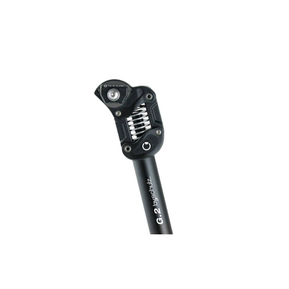 by.schulz 10603 G.2 Federsattelstütze Ø 27,2 mm, 350 mm, standard 80-105 kg, schwarz