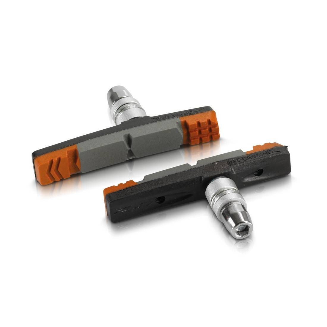 XLC BS-V09 V-Brake Bremsschuhe, 70 mm, schwarz/rot/grau (2 Paar)