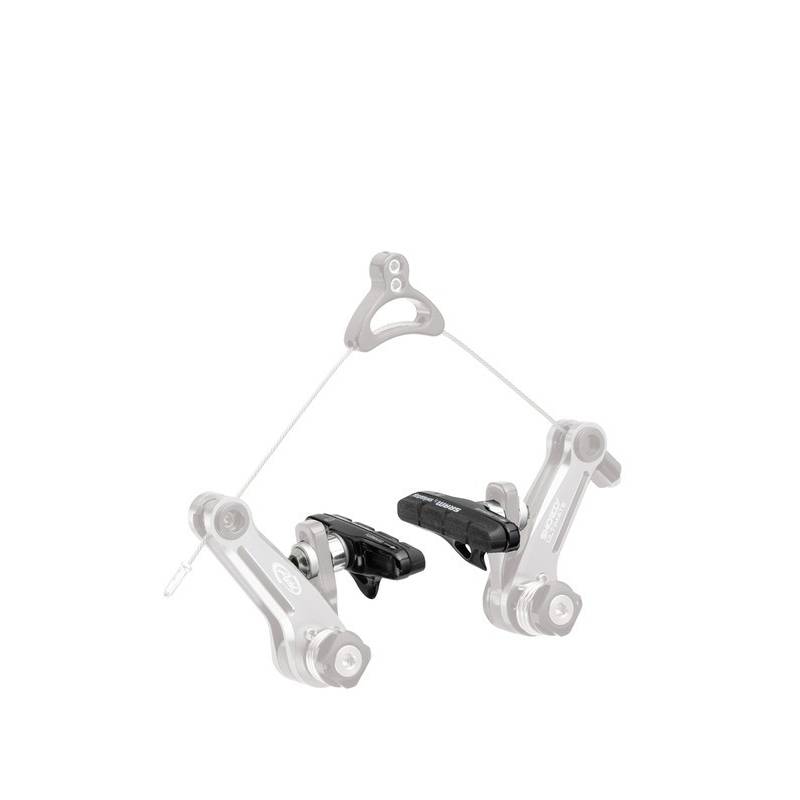 Avid 00.5115.044.020 Bremsschuhe Shorty Ultimate (Road) Carbon Cross Catridgehal, schwarz