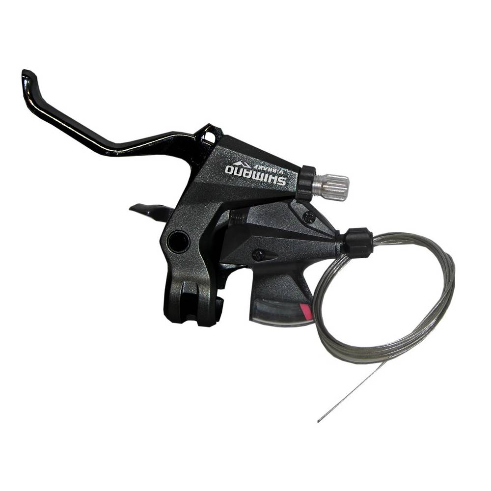 SHIMANO ESTM3102LSBLT Altus Schalt-/Bremshebel Altus ST-M310, 2-Finger, 3-fach, links, V-Brake, Innenzug 1800 mm, schwarz (1 Stück)
