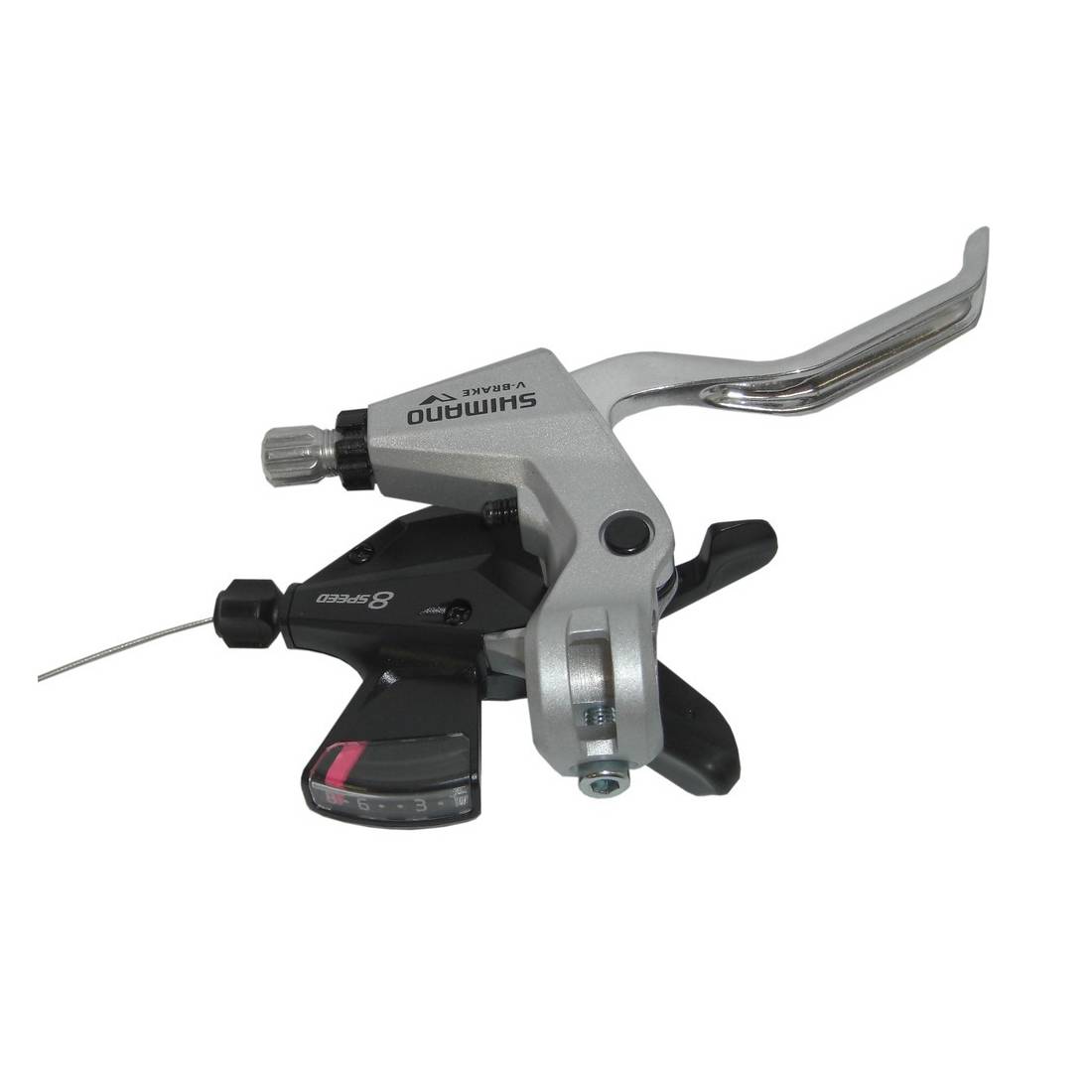 SHIMANO ST-M310 Altus Schalt-/Bremshebel, 2-Finger, 8-fach, rechts, V-Brake, Innenzug 2050 mm, silber