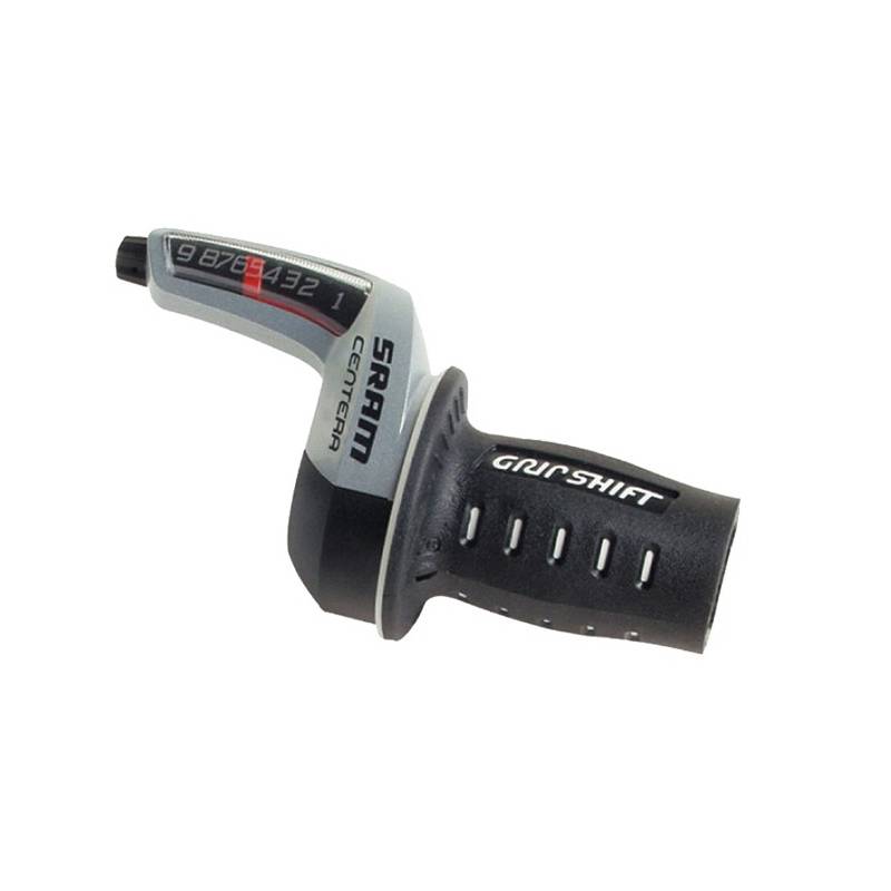 SRAM 00.0000.200.804 Drehgriffschalter Centera 9-Gang 1:2 rechts, schwarz/silber