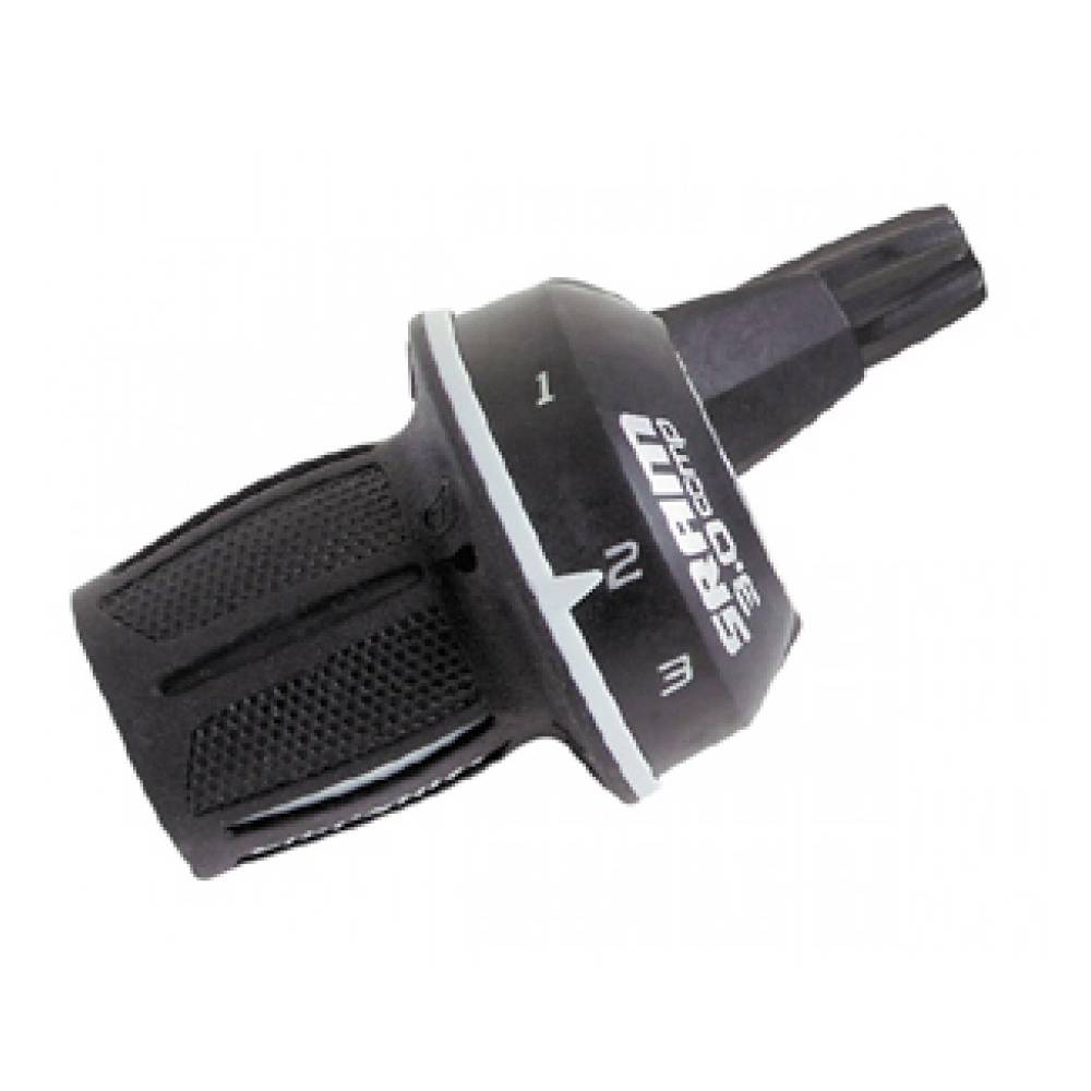 SRAM 00.0000.200.657 Drehgriffschalter 3.0 Comp 3-Gang Micro 1:1 - 200.657, schwarz (1 Stück)