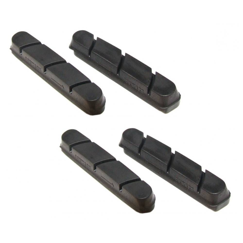 Campagnolo 30-BR-RE700 Bremsgummi-Set Record ab Bj. 2000 BR-RE700 - R1134414, schwarz, 4-teilig (4er Pack)