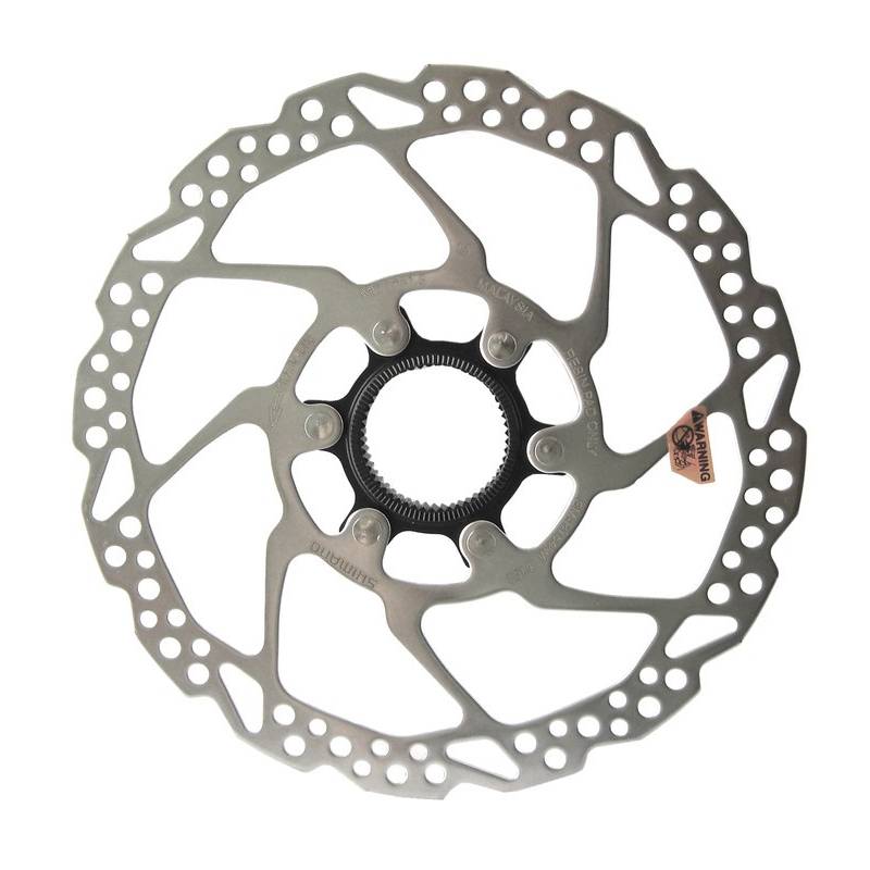 SHIMANO SM-RT54M Bremsscheibe, 180 mm, CenterLock, Außenverzahnung, silber/schwarz