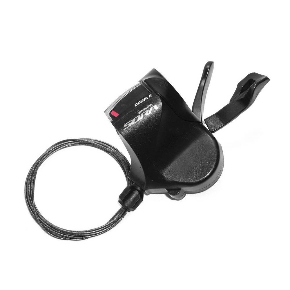 SHIMANO ESLR3000LB Schalthebel für Flatbar "Sora" SL-R3000 2-fach, links, 1800 mm lg., schwarz
