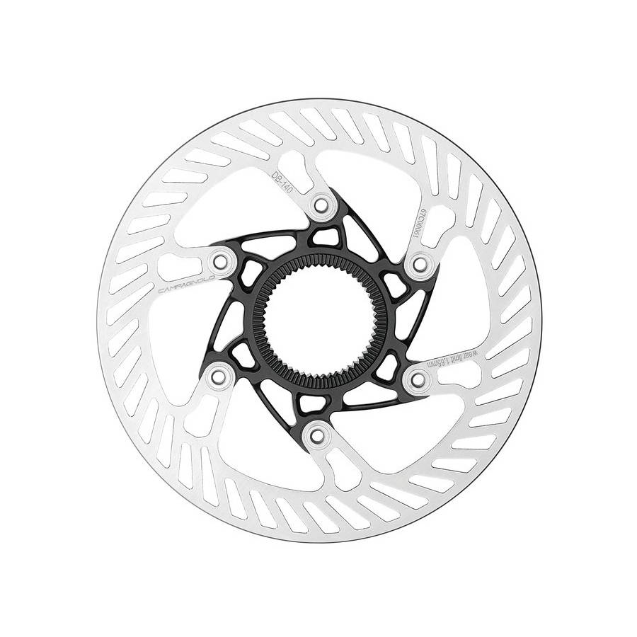 Campagnolo DB-140S Bremsscheibe AFS, 140 mm, Stahl Spider, Center Lock, silber/schwarz