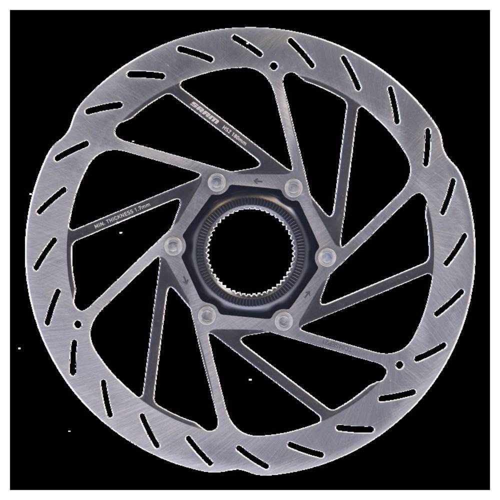 SRAM 00.5018.176.005 Bremsscheibe "HS2" Rounded, Ø 180 mm, CenterLock, silber