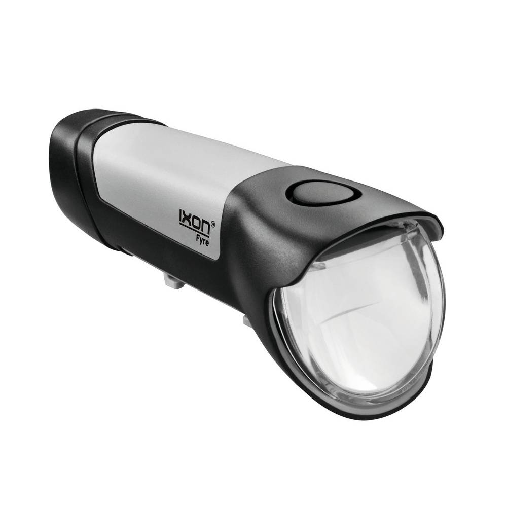 Busch & Müller 195 Akku-Scheinwerfer "Ixon Fyre", LED, Lenkermontage, 30 Lux, ohne Netzteil, schwarz/grau
