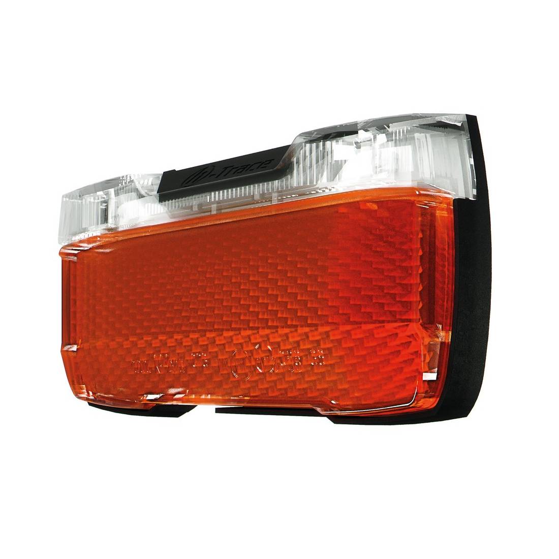 Herrmans 4099-0133 Gepäckträgerrücklicht "H-Trace", 50 mm, schwarz/rot