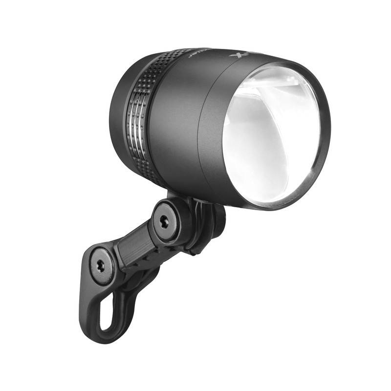 Busch & Müller 164R60TS7-01 E-Bike-Scheinwerfer "IQ-X E", LED, 6-60V DC, eloxiert, schwarz