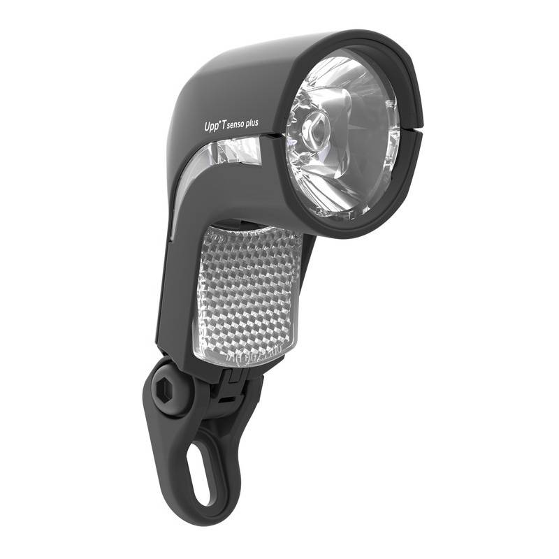 Busch & Müller 166TSNDI-04 Dynamo-Scheinwerfer "Lumotec Upp T senso plus, Standlicht,, Sensor, Tagfahrlicht, LED, schwarz
