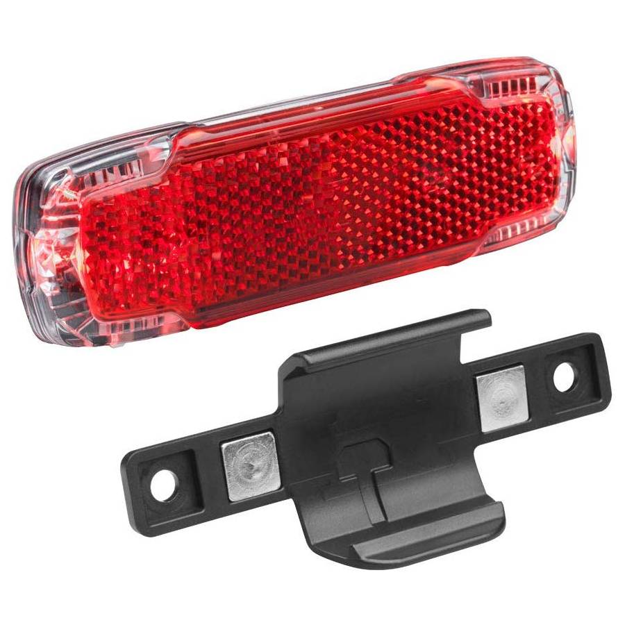Busch & Müller 326US Akku-Rücklicht "Toplight 2C", für Gepäckträgermontage, 50/80 mm, USB, rot