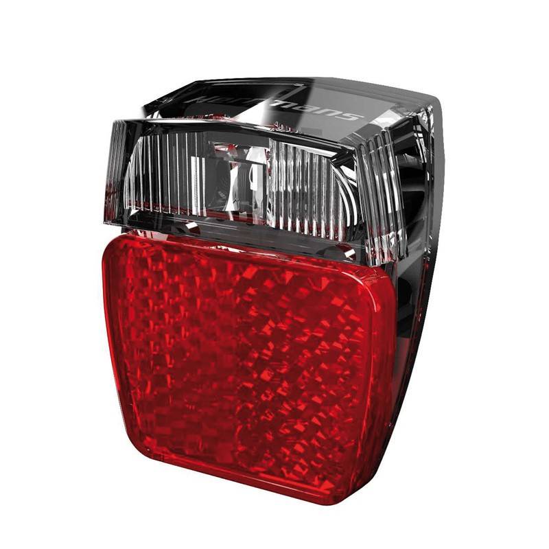 Herrmans 4099-0144 Dynamo-Rücklicht "H-Trace Mini", Schutzblech, rot/schwarz