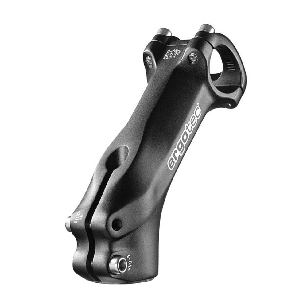 ergotec 40130001 1-1/8" A-Head Vorbau "High Charisma", Länge: 90 mm / 45°, Lenker: 25,4 mm, Alu, schwarz