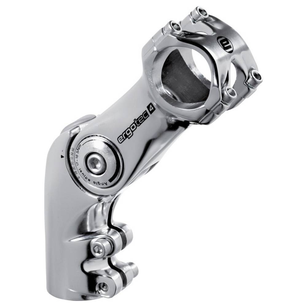 ergotec 40192101 1-1/8" A-Head Vorbau "Octopus 50", Länge: 110 mm, Lenker: 25,4 mm, Alu, SL4, silber
