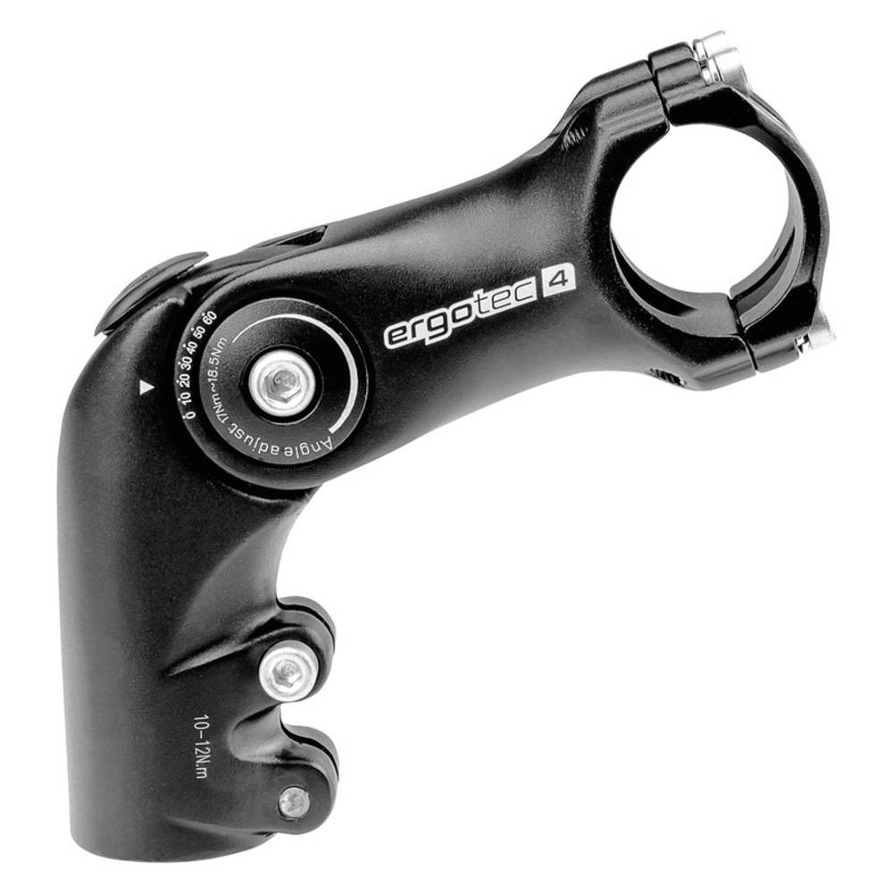 ergotec 40192001 1-1/8" A-Head Vorbau "Octopus 50", Länge: 110 mm, Lenker: 25,4 mm, Alu, SL4, schwarz