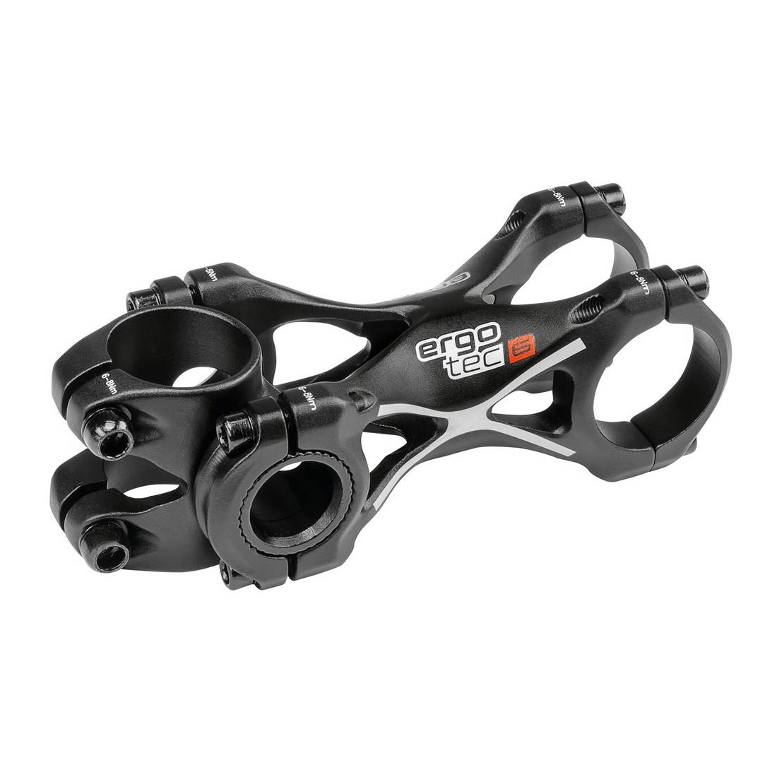 ergotec 40253001 1-1/8" A-Head Vorbau "Swell-XR", Länge: 100 mm, Lenker: 31,8 mm, Alu, schwarz