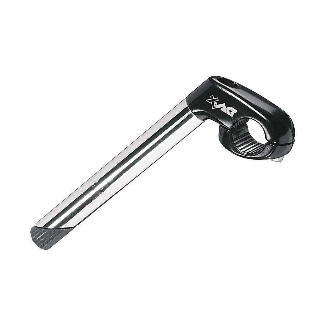 ergotec 38220001 1" Vorbau "Cat 2", Schaft: 300 mm, Länge: 40 mm / 35°, Lenker: 25,4 mm, Niro/Alu, schwarz/silber