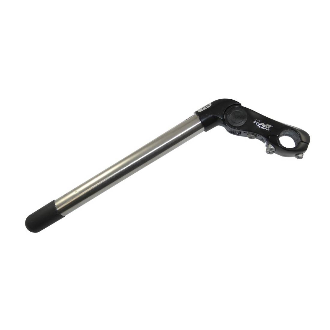 ergotec 33705001 1-1/8" Vorbau "Kobra Vario", Schaft: 300 mm, Länge: 90 mm (-10/+50°), Lenker: 25,4 mm, Alu, schwarz/silber