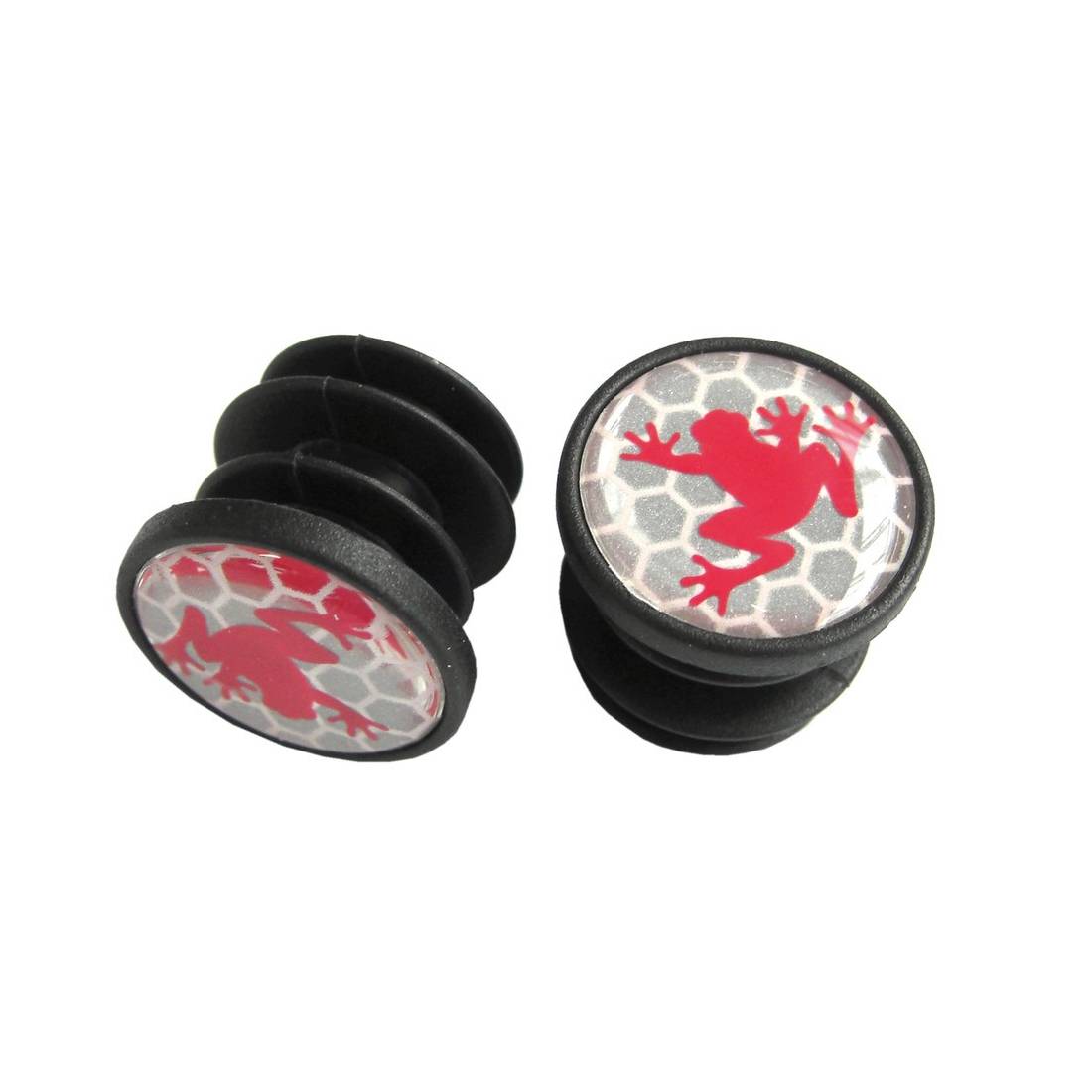 SRAM 00.7915.074.030 Lenkerendstopfen Road Make the Leap Frog, rot, 2-teilig (1 Set)