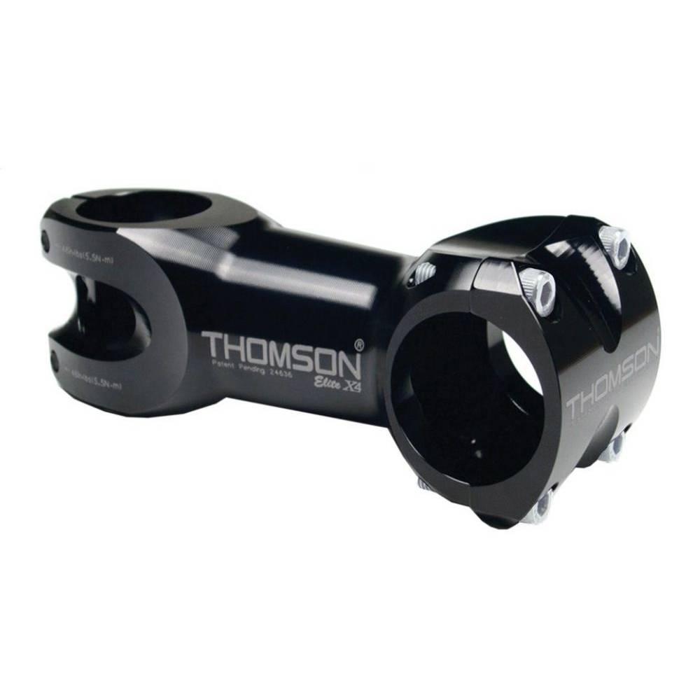 THOMSON SM-E130 black 1-1/8" A-Head Vorbau "Elite X4", Länge: 50 mm / 0°, Lenker: 31,8 mm, schwarz