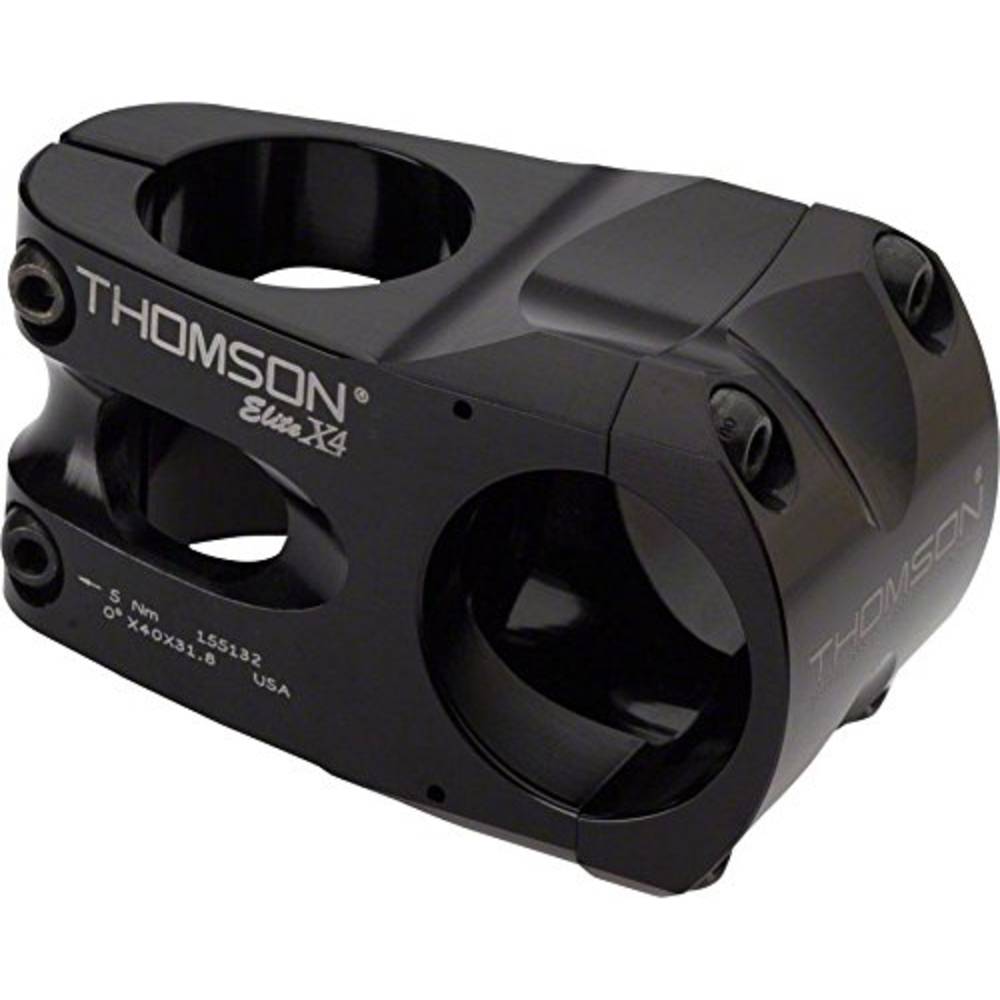 THOMSON SM-E174 black 1-1/8" A-Head Vorbau "Elite X4", Länge: 40 mm / 0°, Lenker: 31,8 mm, schwarz