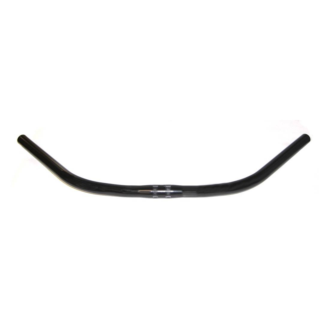 ergotec 15080001 Lenkerbügel Trekking Alu, Ø25,4mm, 590mm,schwarz/eloxiert,47°, schwarz/eloxiert