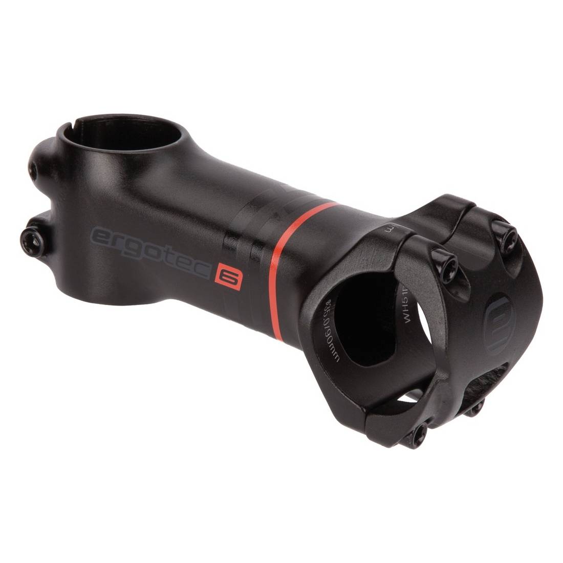 ergotec 40870001 1-1/8" A-Head Vorbau "Ray", Länge: 70 mm / 7°, Lenker: 35 mm, Alu, SL6, schwarz