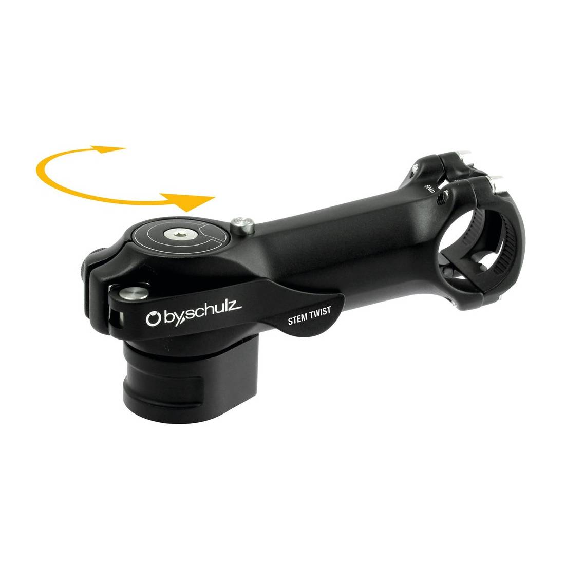 by.schulz 10324 1-1/8" Vorbau "Stem Twist", Länge: 115 mm / 8°, Lenker: 31,8 mm, Alu, schwarz