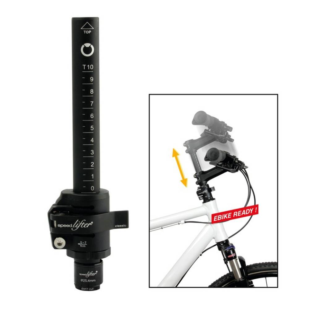 by.schulz 10081 Speedlifter Classic T6 Ø24,4mm, Hülse 39,5mm, 6cm, schwarz