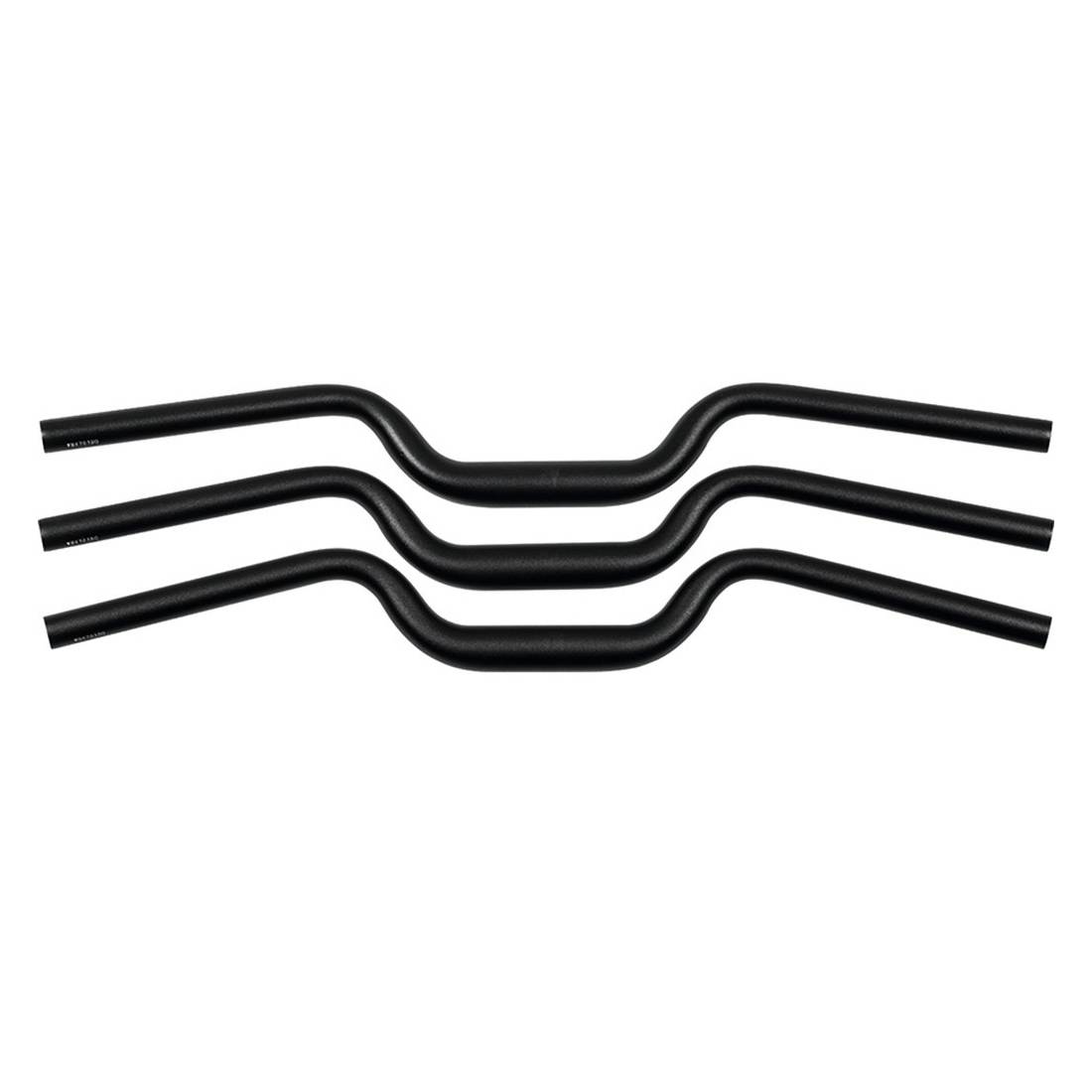 ergotec 16768001 Lenkerbügel M-Bar M Alu, Ø 31,8mm, 700mm, 16°, schwarz/matt