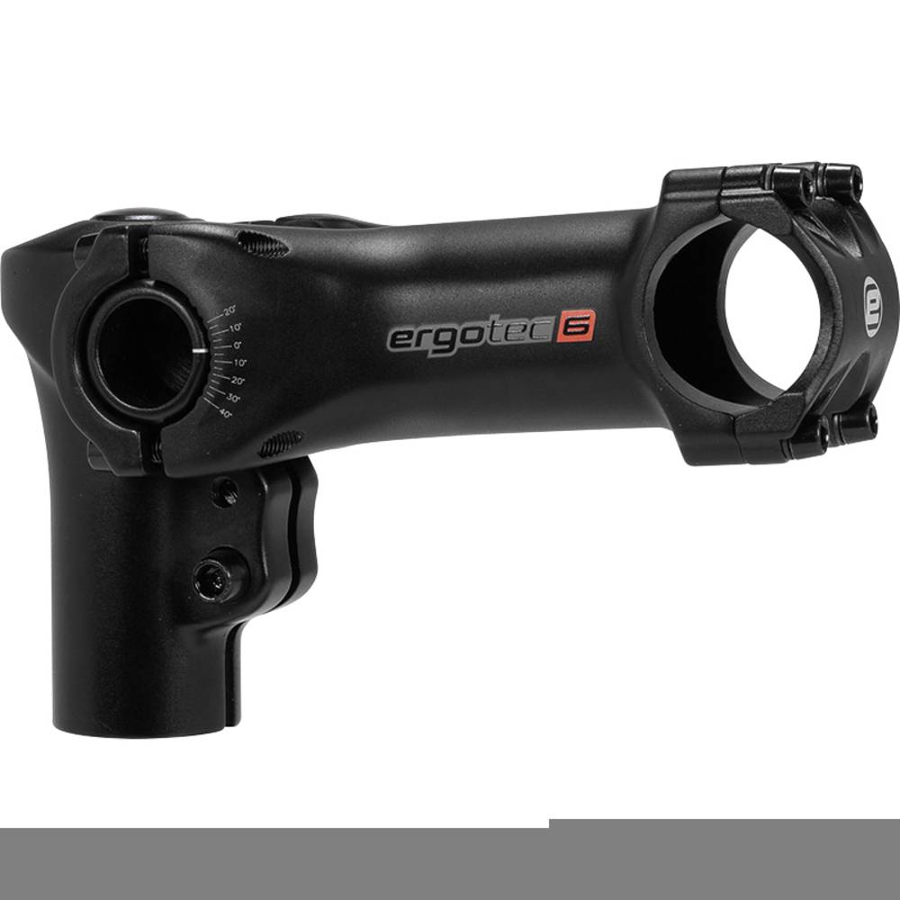 ergotec 40277701 1-1/8" A-Head Vorbau "Swell-R 70", Länge: 100 mm (-20/+40°), Lenker: 31,8 mm, Alu, schwarz