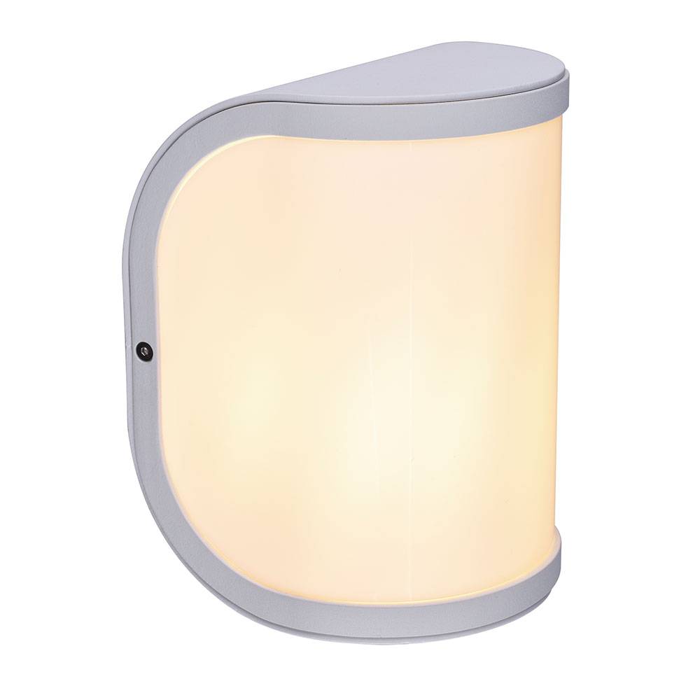 Terrassenlampen Außen Wandleuchte Außen E27 Gartenleuchte Wand IP44, Balkon Hauswand weiß opal, 1x E27 Fassung, HxBxÜ 20x14x14,7cm