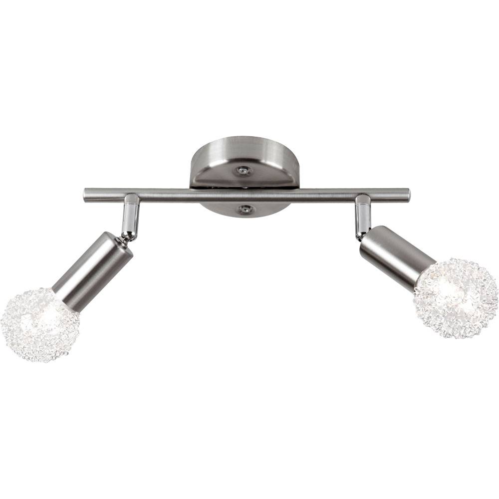 Strahler nickel-matt Drahtgeflecht inkl. 2xE14 28W 230V ELASTICA