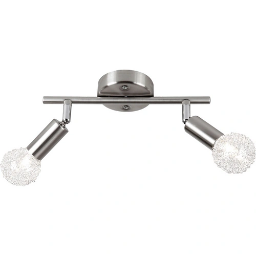 Strahler nickel-matt Drahtgeflecht inkl. 2xE14 28W 230V ELASTICA Strahler nickel-matt Drahtgeflecht inkl. 2xE14 28W 230V ELASTICA