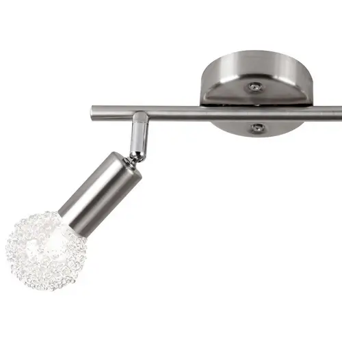 Strahler nickel-matt Drahtgeflecht inkl. 2xE14 28W 230V ELASTICA Strahler nickel-matt Drahtgeflecht inkl. 2xE14 28W 230V ELASTICA