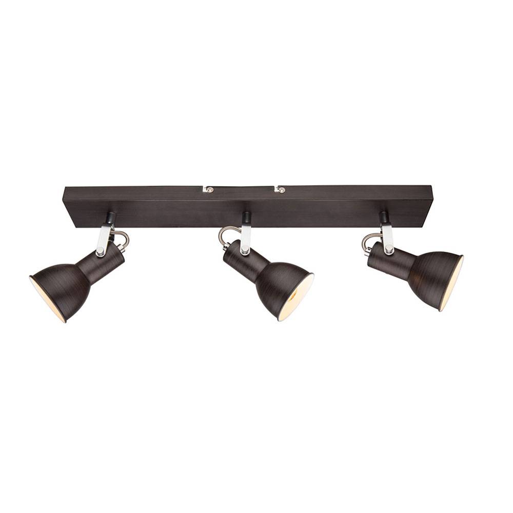 Decken Lampe Leuchte Metall Braun Gold Spots Beweglich Wohn Ess Schlaf Zimmer