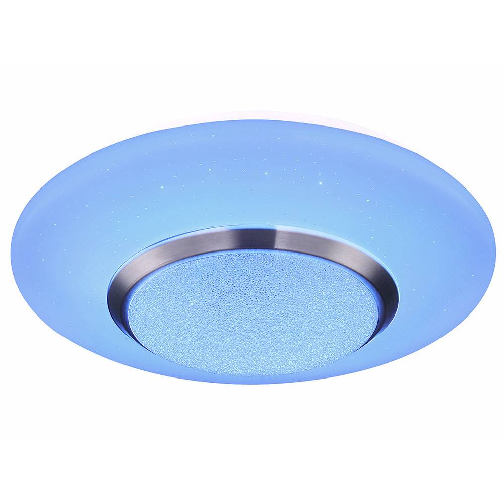 RGB LED Decken Leuchte Dimmbar Fernbedienung Stern Kristall Effekt Beleuchtung