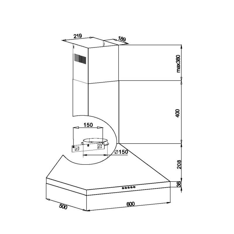 Amica Kaminhaube KH 17286 S